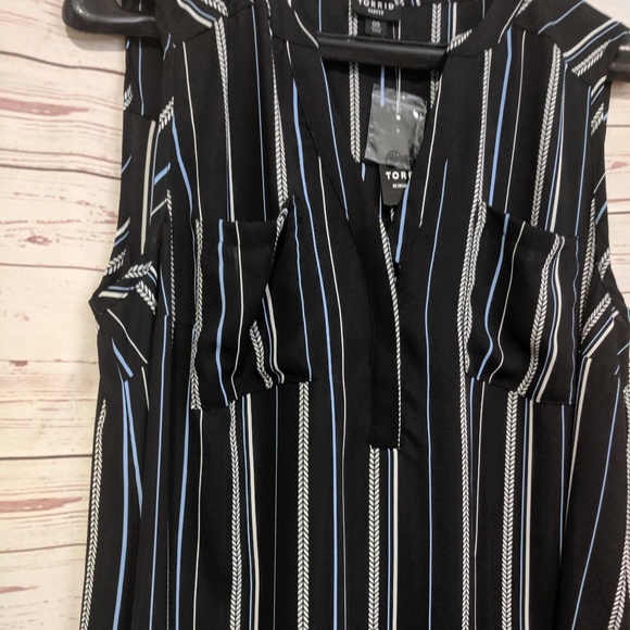 SALE Torrid Harper Stripe Georgette Pullover Tank - Picture 7 of 7